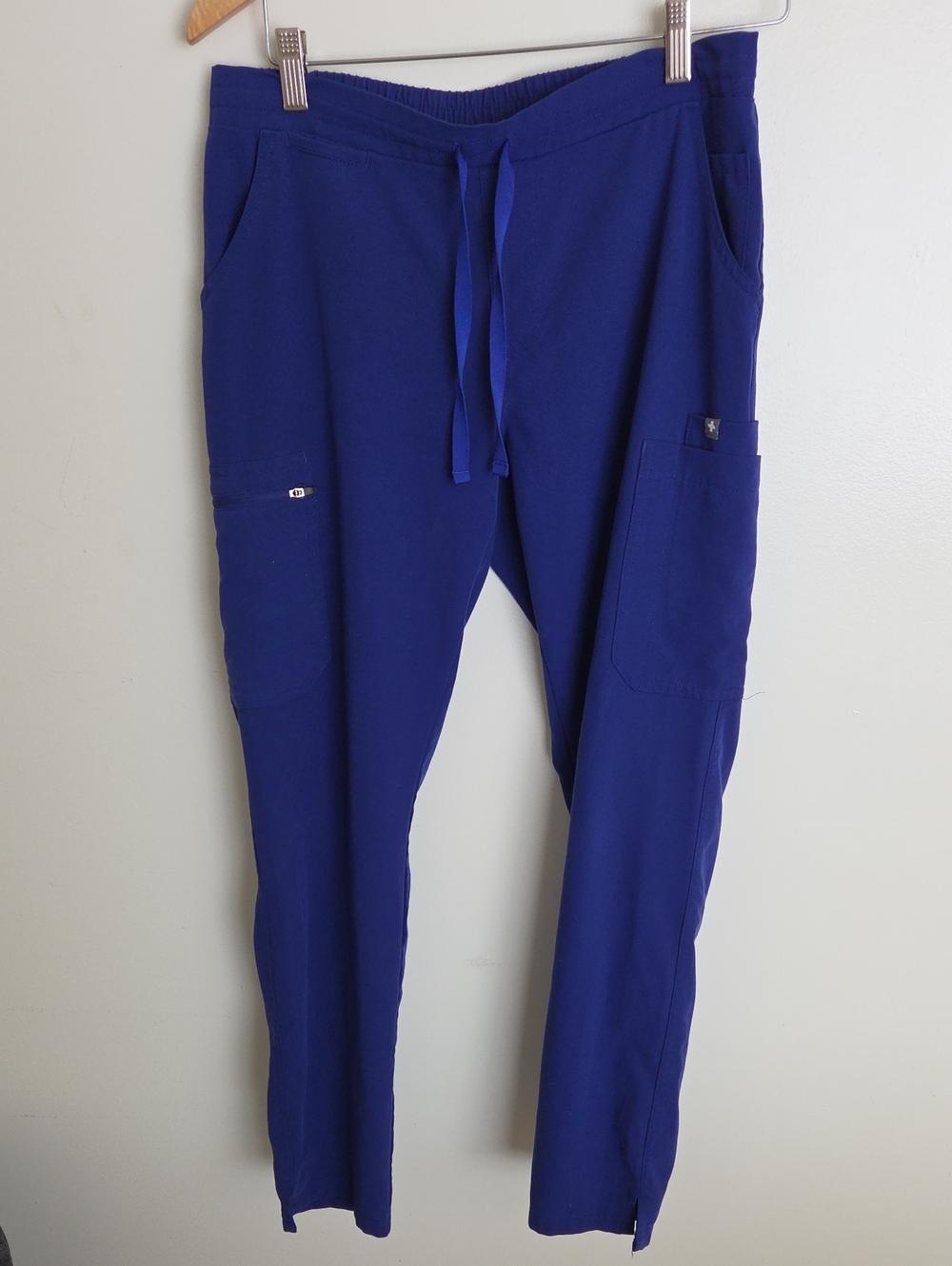 Figs Yola High Rise Scrub Pants Deep Royal Blue Small